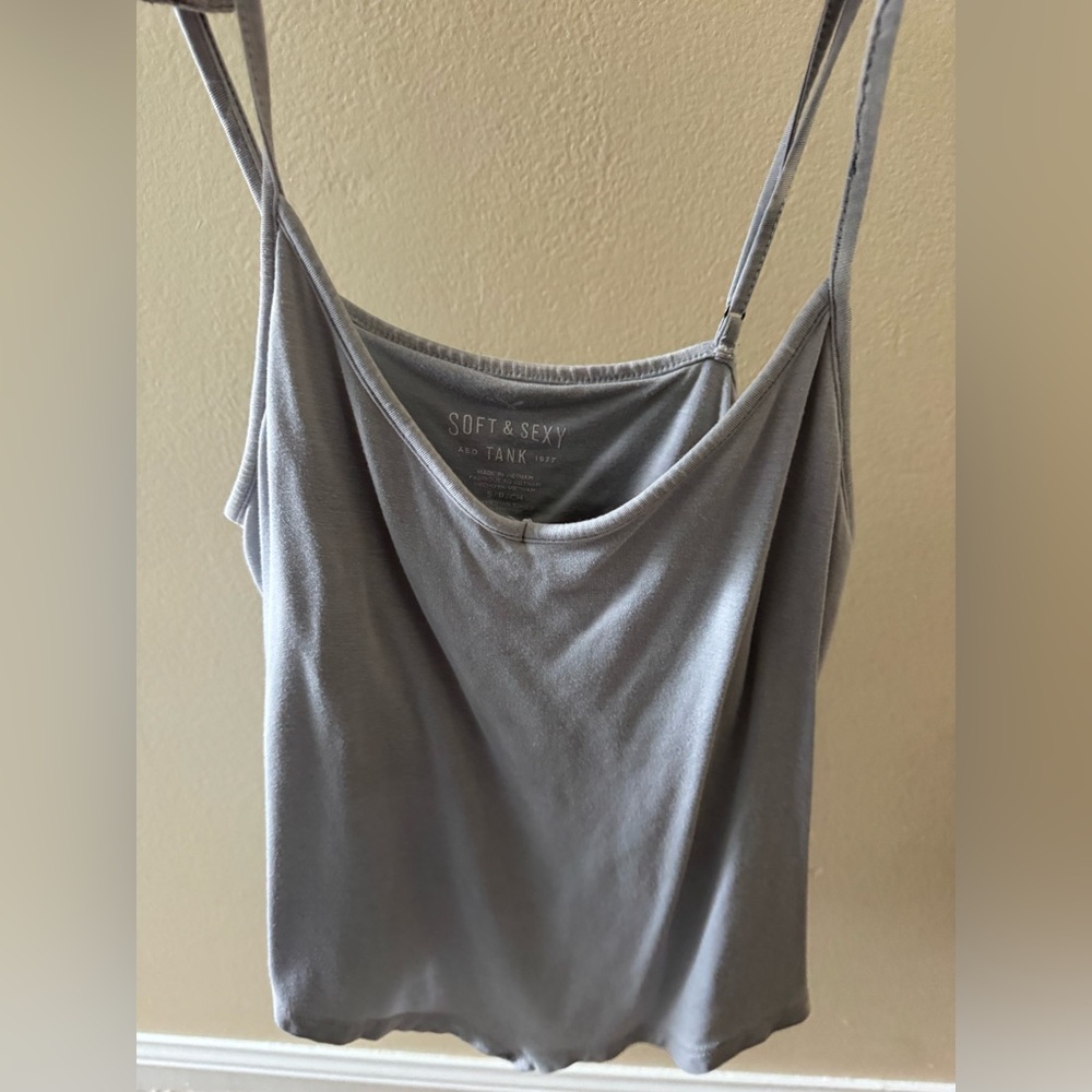American Eagle Outfitters Soft Gray Camisole